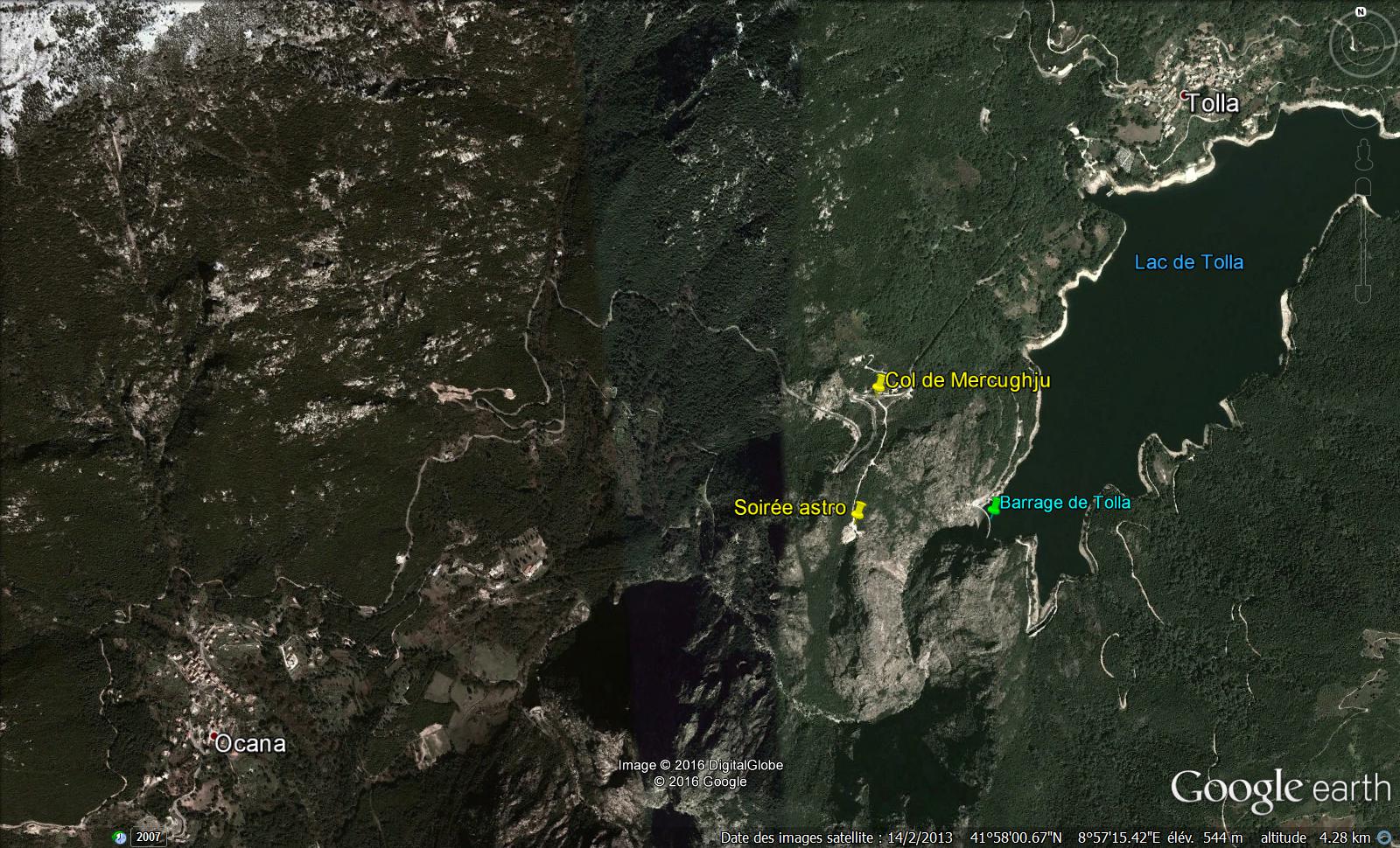 Google Earth localistion Tolla 2016