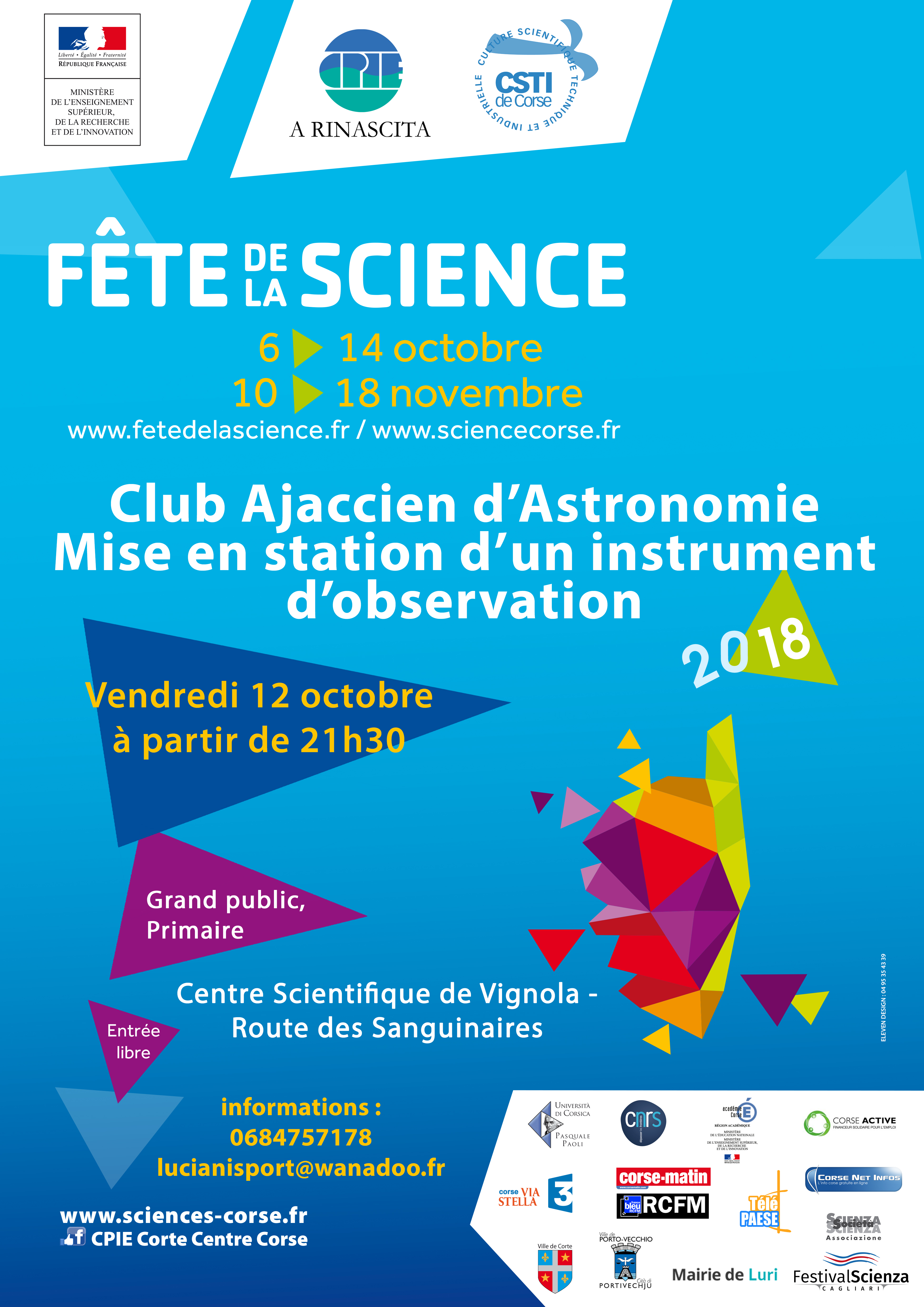AFFICHE Fête Science 2018